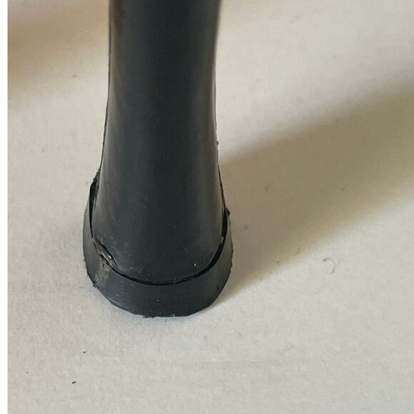 Manolo Blahnik Black Open Peep Toe Canvas and Patent Heels Shoes • Size 36 - Picture 7 of 8